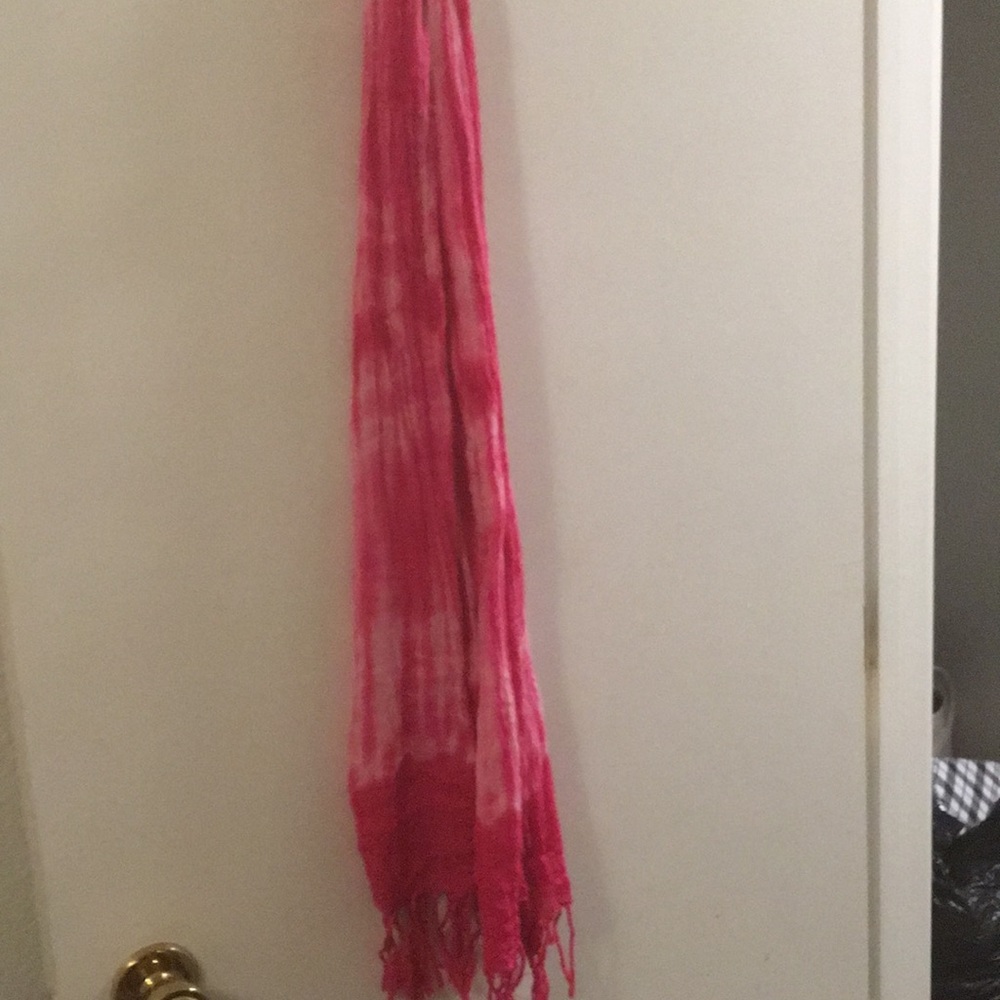 Quality pink Tye die scarf never worn